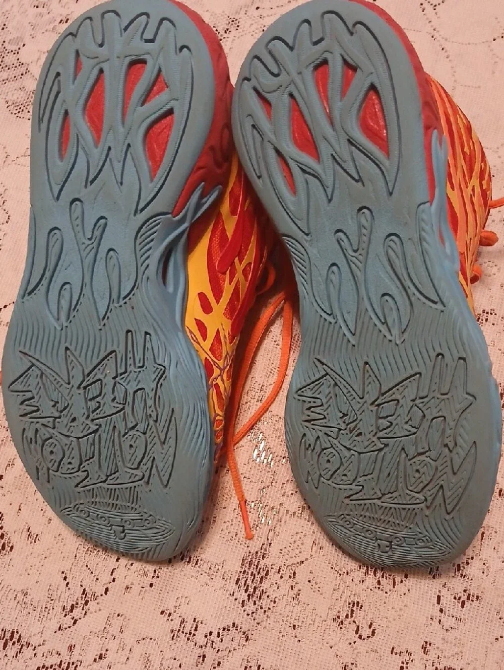 Puma MB.04 CAmelo Phoenix Basketball Shoes orange/blue/purple.(Not From Here)